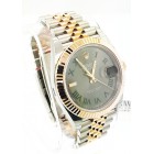 Rolex Datejust II Rose Gold 126331 Slate green Roman Dial 41mm Watch